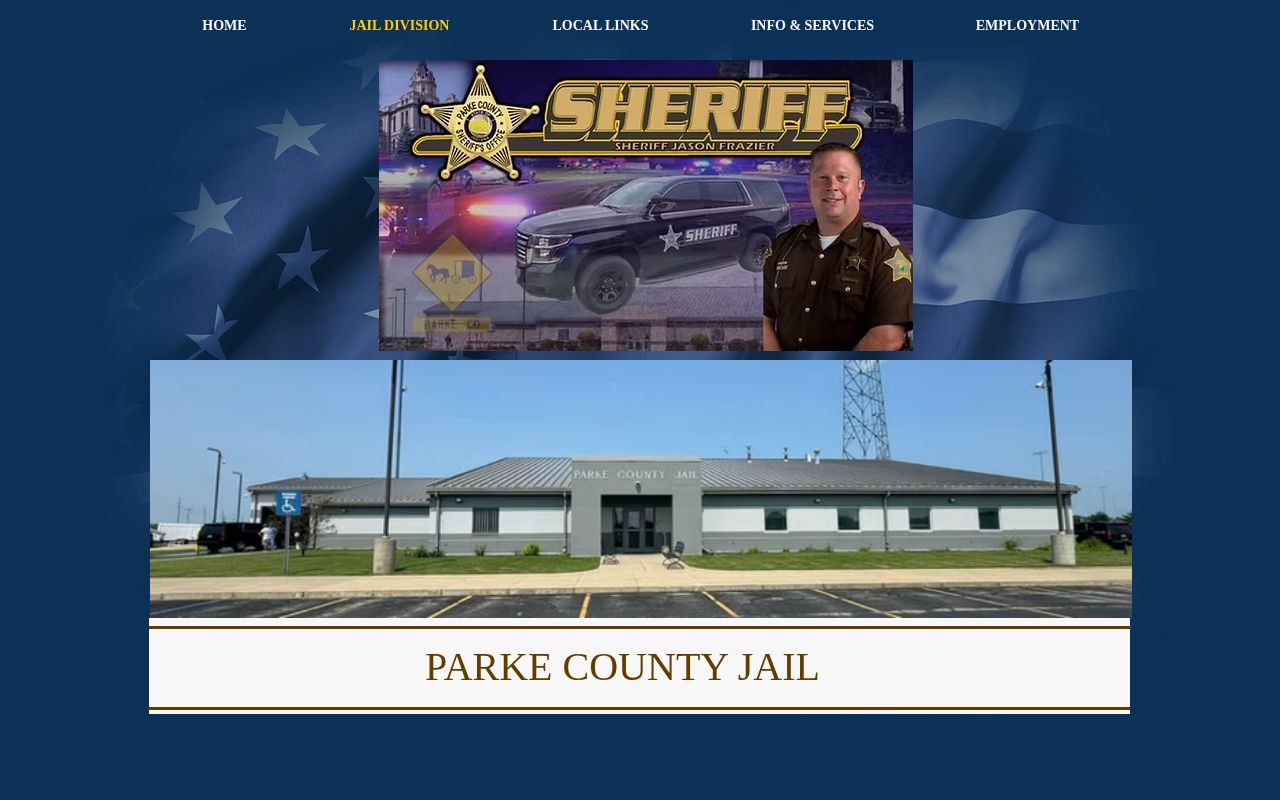 Official Parke County Jail information page